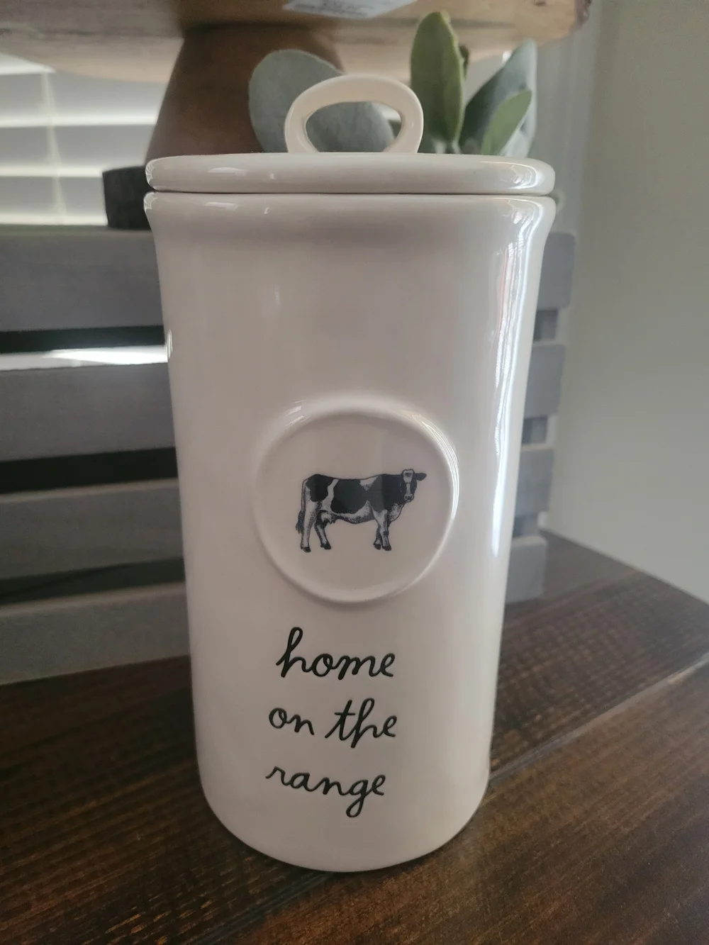 Rae Dunn Ceramic Farmhouse White Canister Set - 3 Piece